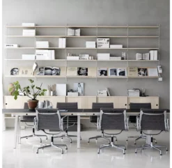 Etagère Pour Magazines - Frêne -Enfant Fournitures Boutique etagere bois magazine 58x30 78x30 ash string 4 1264x1234