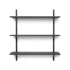 Ferm LIVING Etagère Sector Triple T/W - Noir/Laiton -Enfant Fournitures Boutique etagere sector triple large frene noir laiton ferm living 1 1264x1234