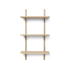 Ferm LIVING Etagère Sector Triple T/N - Chêne/Laiton
