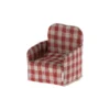 Maileg Fauteuil écossais Miniature - Rouge