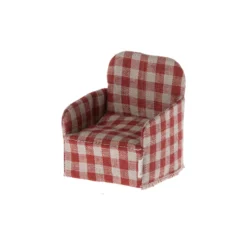 Maileg Fauteuil écossais Miniature - Rouge