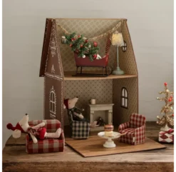 Maileg Fauteuil écossais Miniature - Rouge 8 Maileg Fauteuil écossais Miniature - Rouge -Enfant Fournitures Boutique fauteuil miniature souris maileg rouge 3 1264x1234