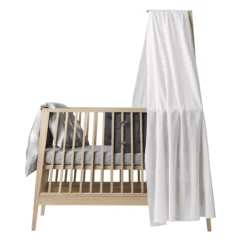 Lit Bébé Linea Leander - Chêne -Enfant Fournitures Boutique fleche de lit linea blanc leander 1 1264x1234
