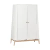 Leander Grande Armoire Luna - Blanc -Enfant Fournitures Boutique grande armoire luna blanc leander 1 1264x1234