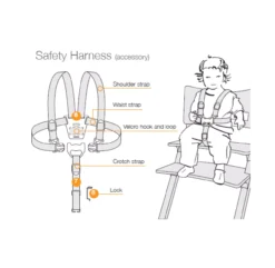 Harnais De Sécurité Pour Chaise Haute Leander - Marron -Enfant Fournitures Boutique harnais de securite chaise leander.jpg 1264x1234 1
