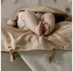 Housse De Matelas à Langer Lin Français - Sand 10 Housse De Matelas à Langer Lin Français - Sand -Enfant Fournitures Boutique housse de matelas a langer lin francais nobodinoz sable 3 1264x1234