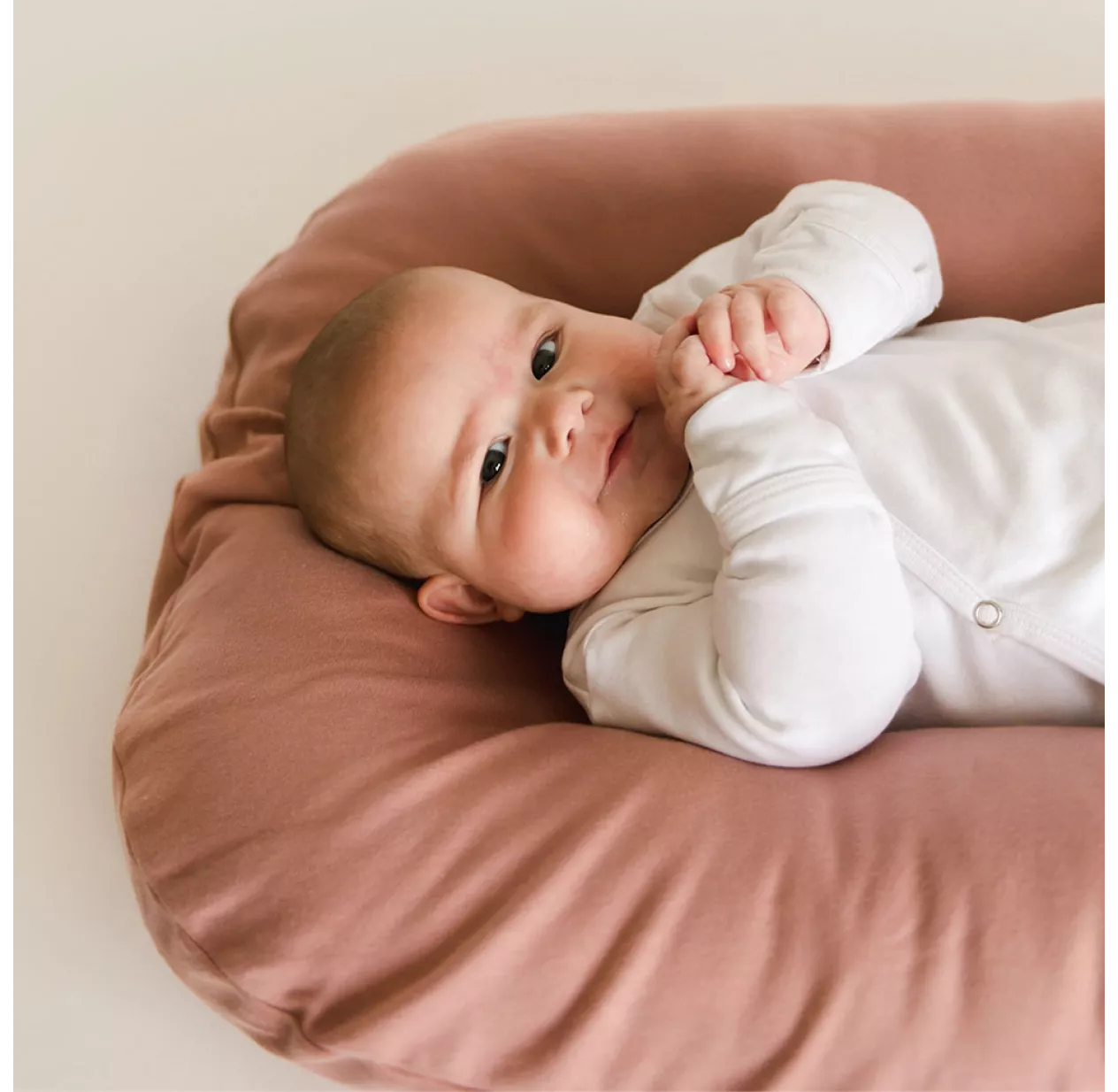 Housse Pour Nid Bébé - Vieux Rose 4 Housse Pour Nid Bébé - Vieux Rose – Image 2