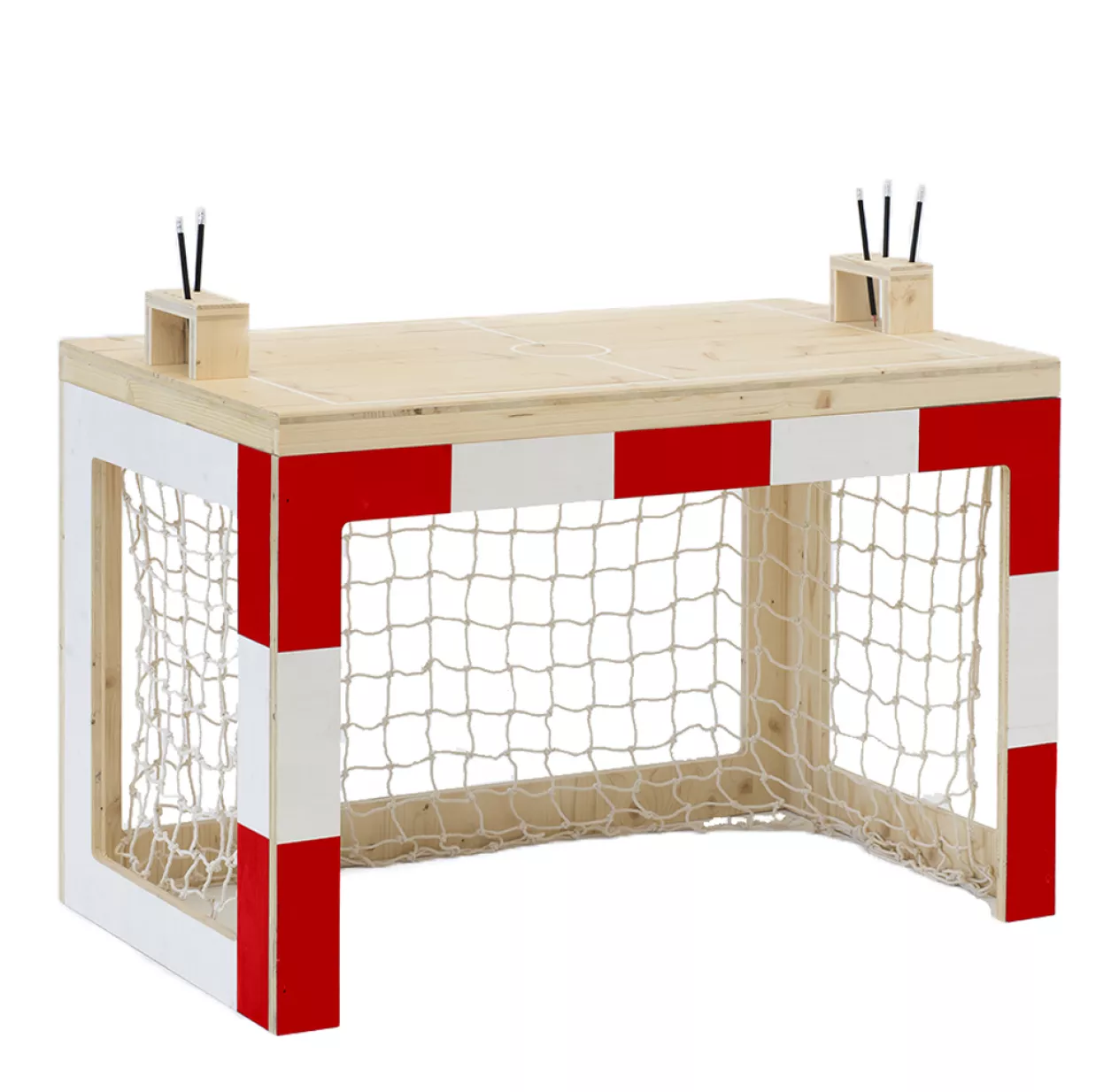 Bureau Cage De Foot Jan - Rouge 3 Bureau Cage De Foot Jan - Rouge