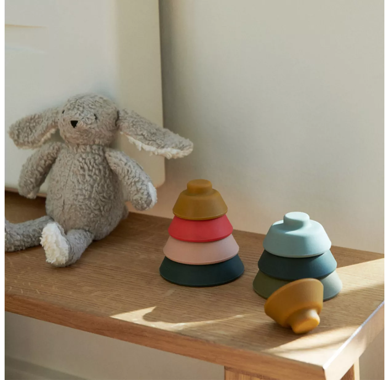 Liewood Jeu à Empiler Sapin Walter - Vert Mix 4 Liewood Jeu à Empiler Sapin Walter - Vert Mix – Image 2