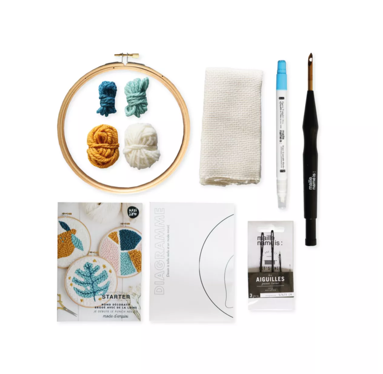 Kit DIY Punch Needle - Citron 4 Kit DIY Punch Needle - Citron – Image 2