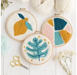 Kit DIY Punch Needle - Monstera -Enfant Fournitures Boutique kit diy punch needle monstera kesi art 3 1264x1234