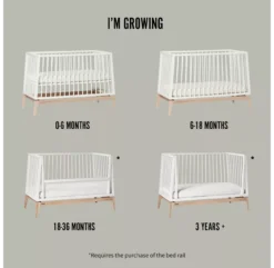 Leander Lit Bébé Luna 60 X 120 Cm - Gris -Enfant Fournitures Boutique lit bebe 60 120 luna gris leander 2a 1264x1234