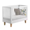 VOX Lit Bébé 60 X 120 Lounge - Blanc -Enfant Fournitures Boutique lit bebe 60x120 lounge white vox 1 1264x1234