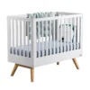 VOX Lit Bébé 60 X 120 Nature - Blanc -Enfant Fournitures Boutique lit bebe 60x120 nature white vox 1 1264x1234