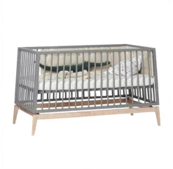 Leander Lit Bébé Luna 70 X 140 Cm - Gris -Enfant Fournitures Boutique lit bebe evolutif 70 140 luna gris leander 3 1264x1234