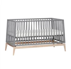 Leander Lit Bébé Luna 70 X 140 Cm - Gris -Enfant Fournitures Boutique lit bebe evolutif 70 140 luna gris leander 5 1264x1234