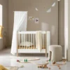 Lit Bébé évolutif 5 En 1 Mini+ Wood - Blanc/Chêne -Enfant Fournitures Boutique lit bebe evolutif wood mini plus sans kit blanc oliver furniture 4 1264x1234
