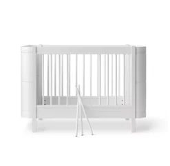 Lit Bébé évolutif Mini+ Wood Sans Kit De Conversion - Blanc -Enfant Fournitures Boutique lit bebe evolutif wood mini plus sans kit blanc oliver furniture 5 1264x1234
