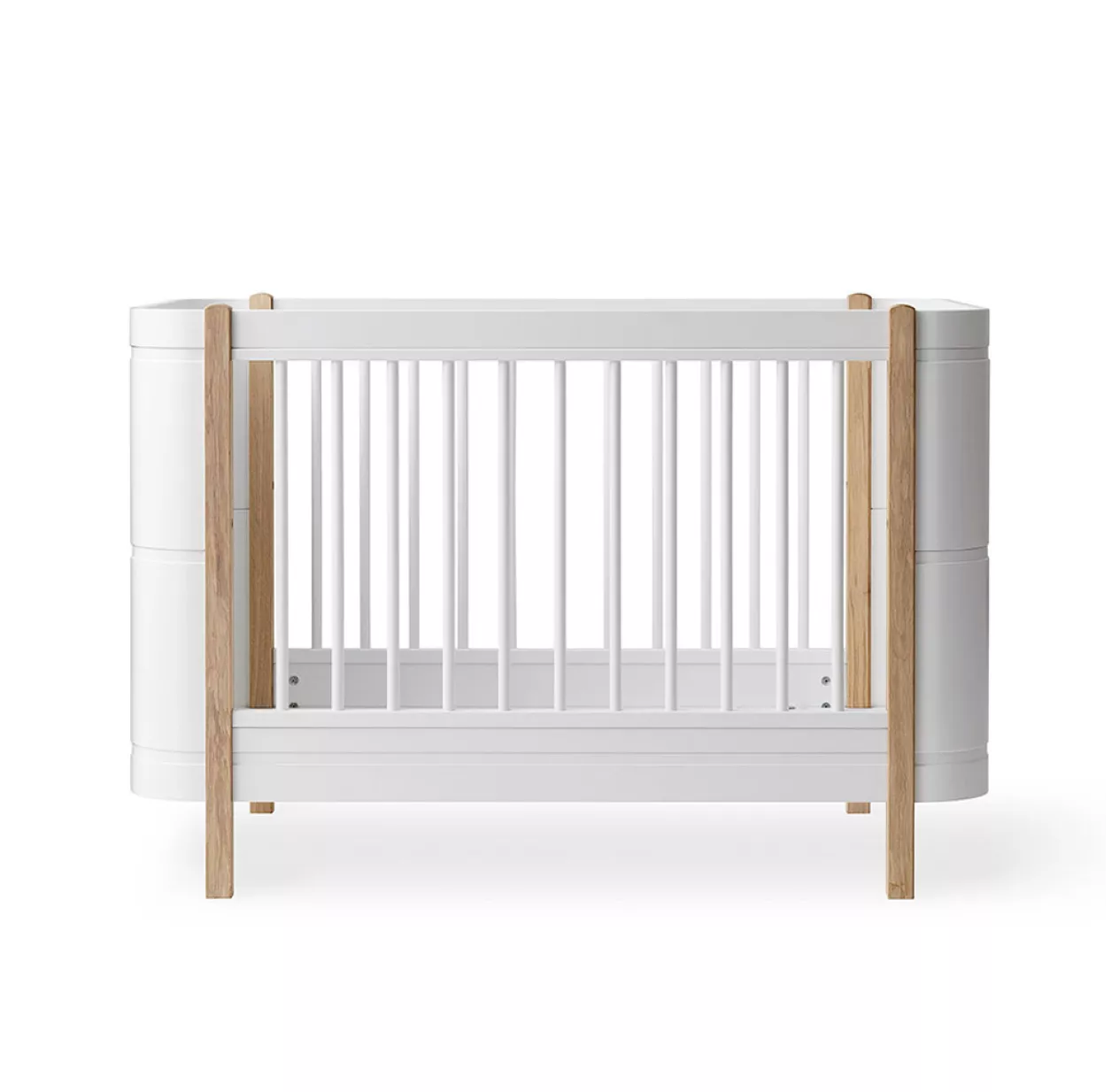 Lit Bébé évolutif 5 En 1 Mini+ Wood - Blanc/Chêne 17 Lit Bébé évolutif 5 En 1 Mini+ Wood - Blanc/Chêne – Image 15
