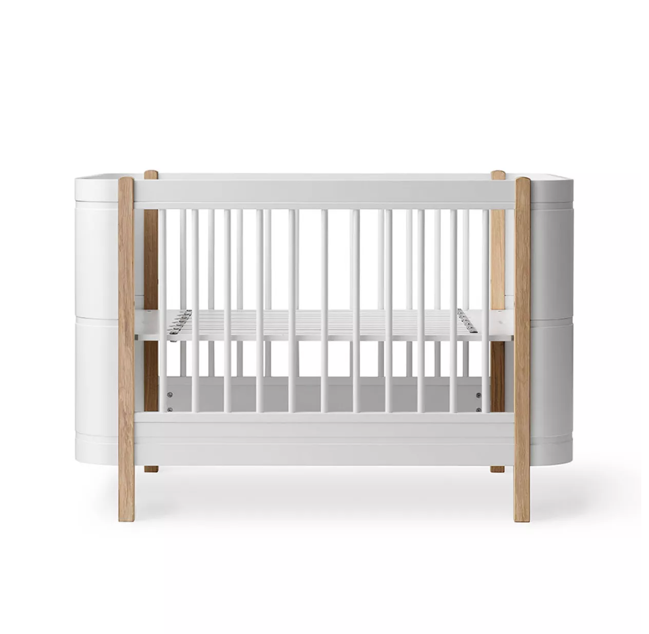 Lit Bébé évolutif Mini+ Wood Sans Kit De Conversion - Blanc/Chêne 3 Lit Bébé évolutif Mini+ Wood Sans Kit De Conversion - Blanc/Chêne
