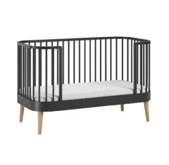 VOX Lit Bébé évolutif Paris - Noir -Enfant Fournitures Boutique lit bebe paris vox noir 3 1264x1234