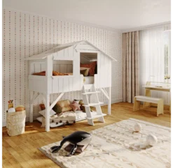 Lit Cabane - Gris Ciment -Enfant Fournitures Boutique lit cabane gris ciment mathy by bols 3 1264x1234