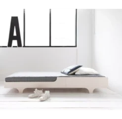 Lit Enfant A Teen Bed Et Son Matelas - Naturel -Enfant Fournitures Boutique lit enfant design a teen bed rafa kids ceruse blanc 2 1264x1234