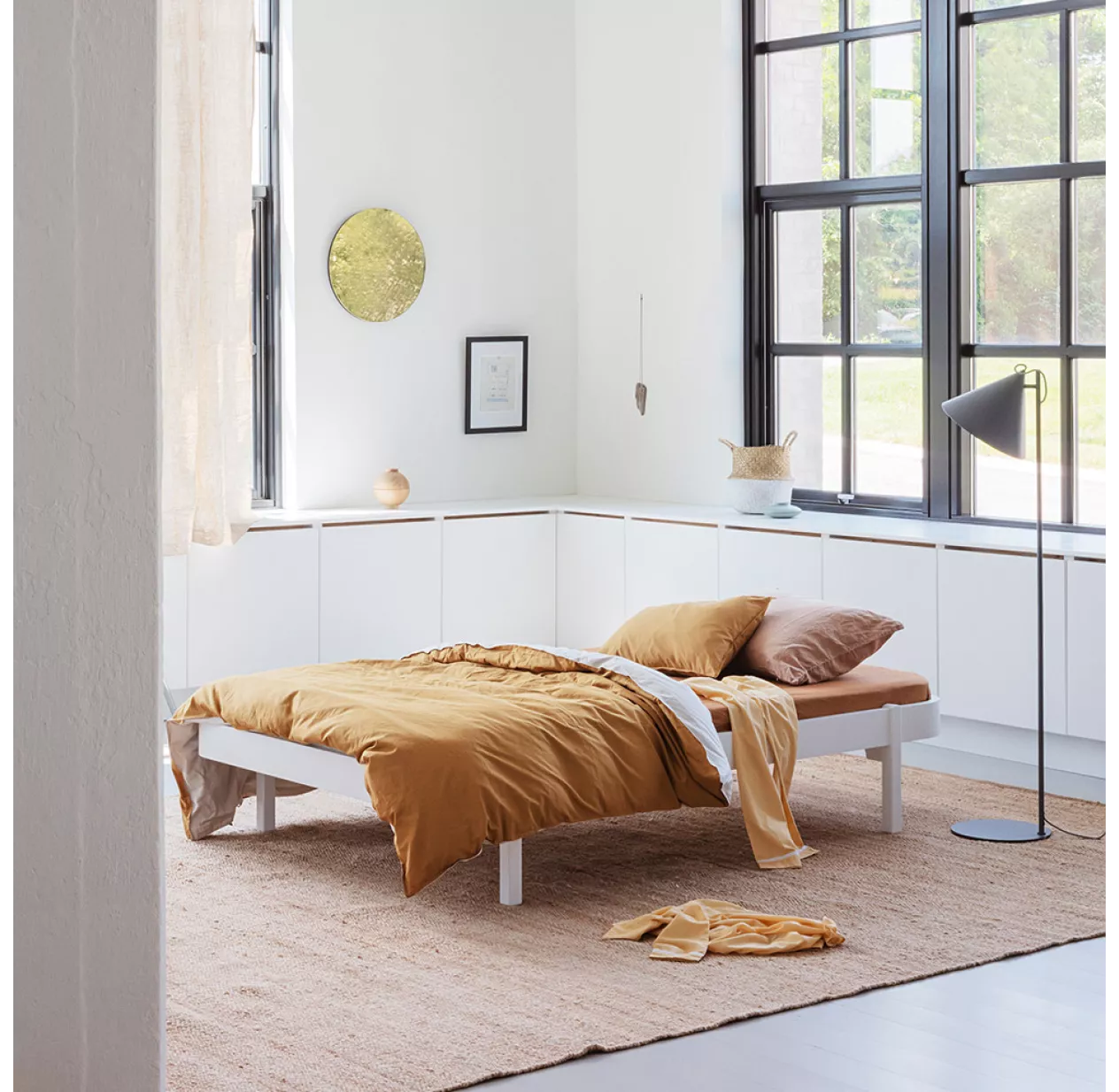 Lit Ado Wood Lounger 120x200 - Blanc 4 Lit Ado Wood Lounger 120x200 - Blanc – Image 2