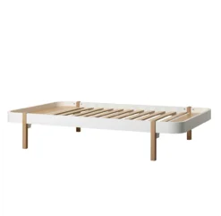 Lit Ado Wood Lounger 120x200 - Chêne -Enfant Fournitures Boutique lit enfant wood lounger 120x200 oliver furniture bois 3 1264x1234