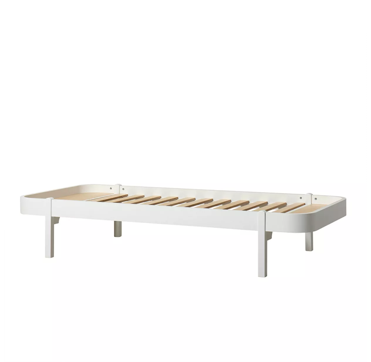 Lit Enfant Wood Lounger 90x200 - Blanc 3 Lit Enfant Wood Lounger 90x200 - Blanc