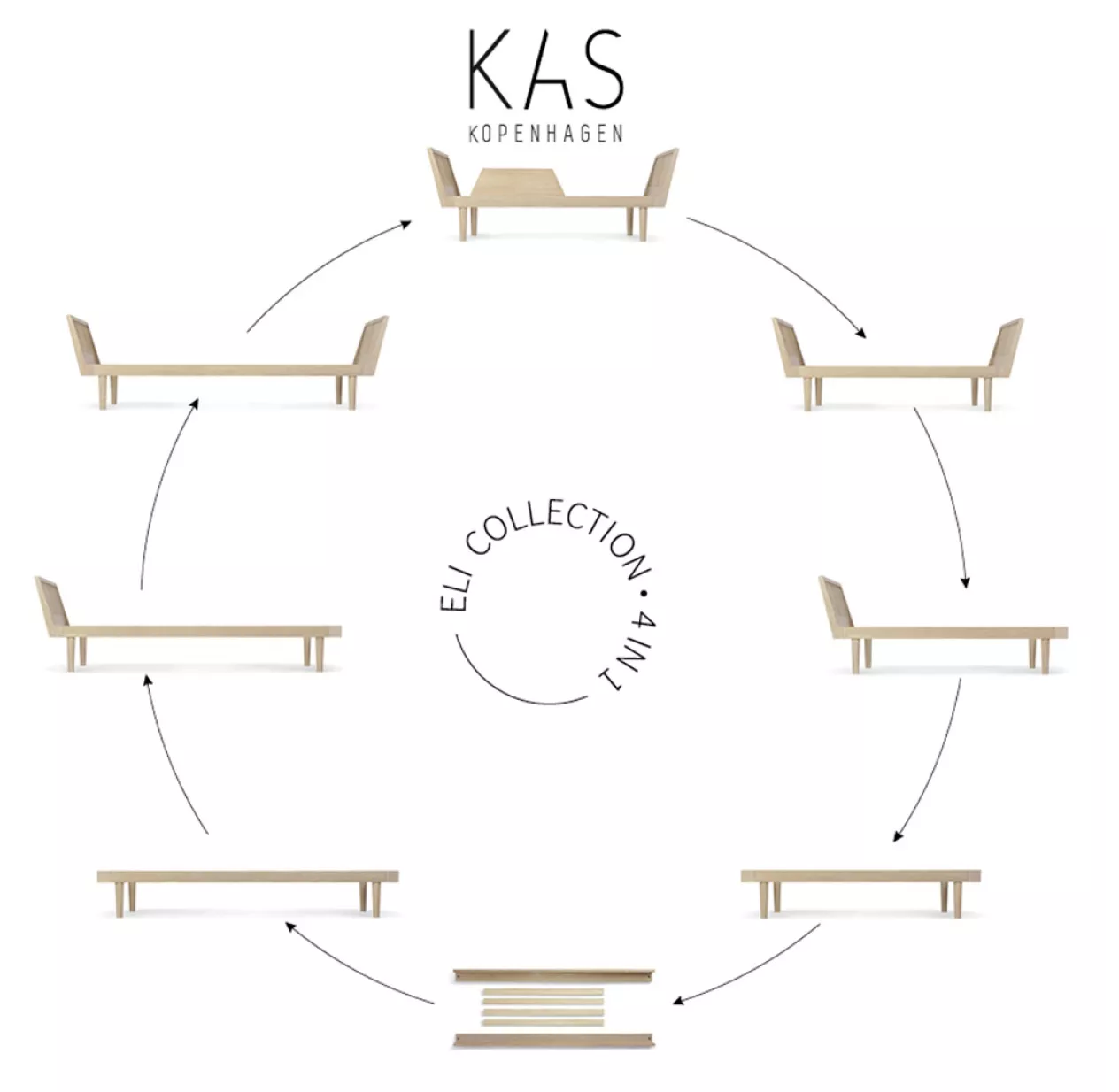 Lit Junior Eli Combi - Chêne 5 Lit Junior Eli Combi - Chêne – Image 3