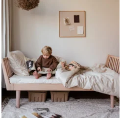 Lit Junior Eli - Chêne -Enfant Fournitures Boutique lit junior eli avec tete et pied de lit chene kas kopenhagen 5 1264x1234