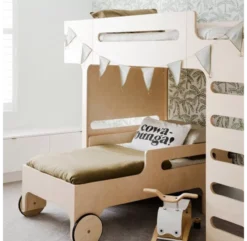 Lit Mezzanine F Bunk Bed - Naturel -Enfant Fournitures Boutique lit mezzanine f bunk bed naturel rafa kids 5 1264x1234