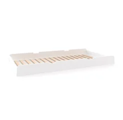 Lit Enfant River - Blanc/Noyer -Enfant Fournitures Boutique lit simple river tiroir sans matelas oeuf nyc 1264x1234