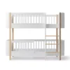 Lit Superposé Junior Wood Mini+ - Blanc/Chêne -Enfant Fournitures Boutique lit superpose junior mini plus wood chene oliver furniture 1 1264x1234