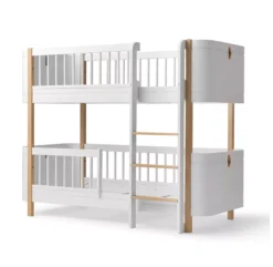 Lit Superposé Junior Wood Mini+ - Blanc/Chêne 10 Lit Superposé Junior Wood Mini+ - Blanc/Chêne -Enfant Fournitures Boutique lit superpose junior mini plus wood chene oliver furniture 3 1264x1234