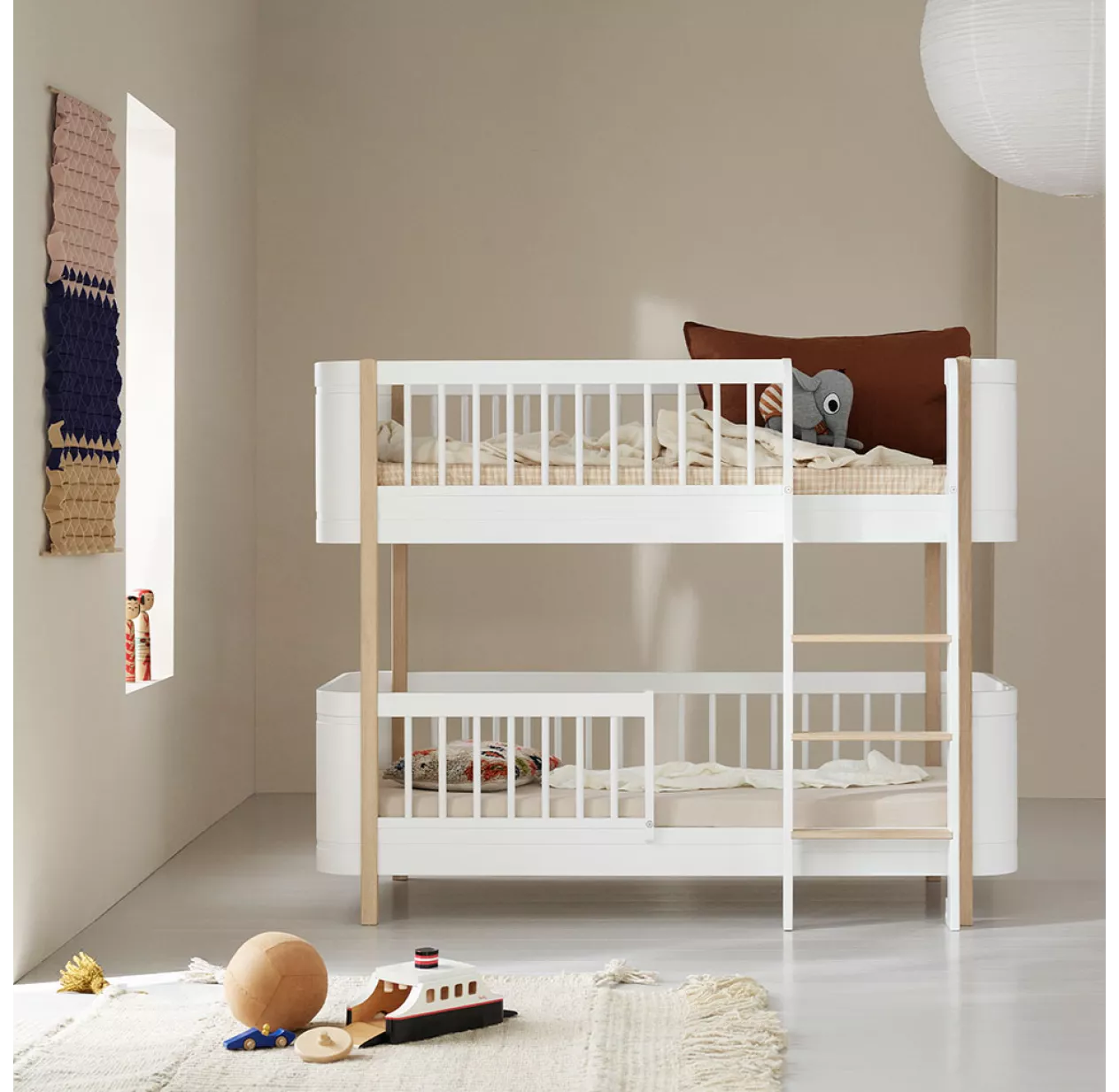 Lit Superposé Junior Wood Mini+ - Blanc/Chêne 6 Lit Superposé Junior Wood Mini+ - Blanc/Chêne – Image 4