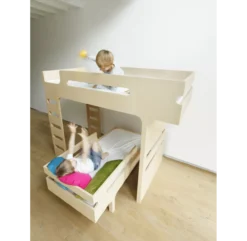 Lit Superposé F+ R Bed - Naturel -Enfant Fournitures Boutique lit superpose rafa kids 4 1264x1234