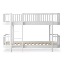 Lit Superposé Wood Original Bas - Blanc
