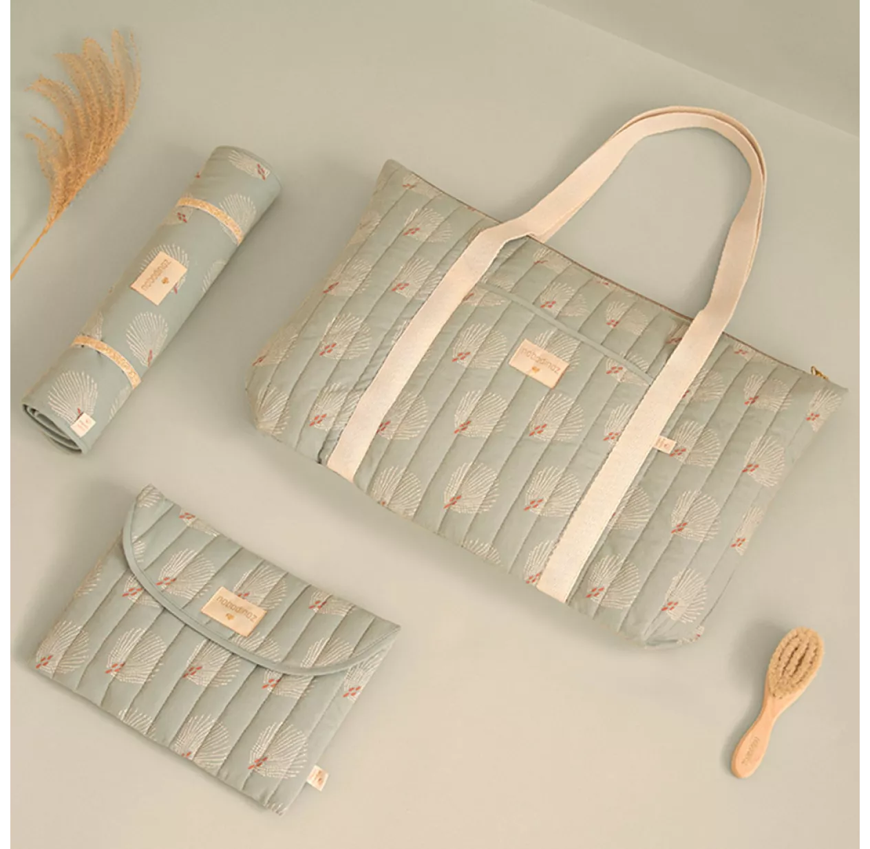 Matelas à Langer De Voyage Nomad Gatsby - Antique Green 4 Matelas à Langer De Voyage Nomad Gatsby - Antique Green – Image 2