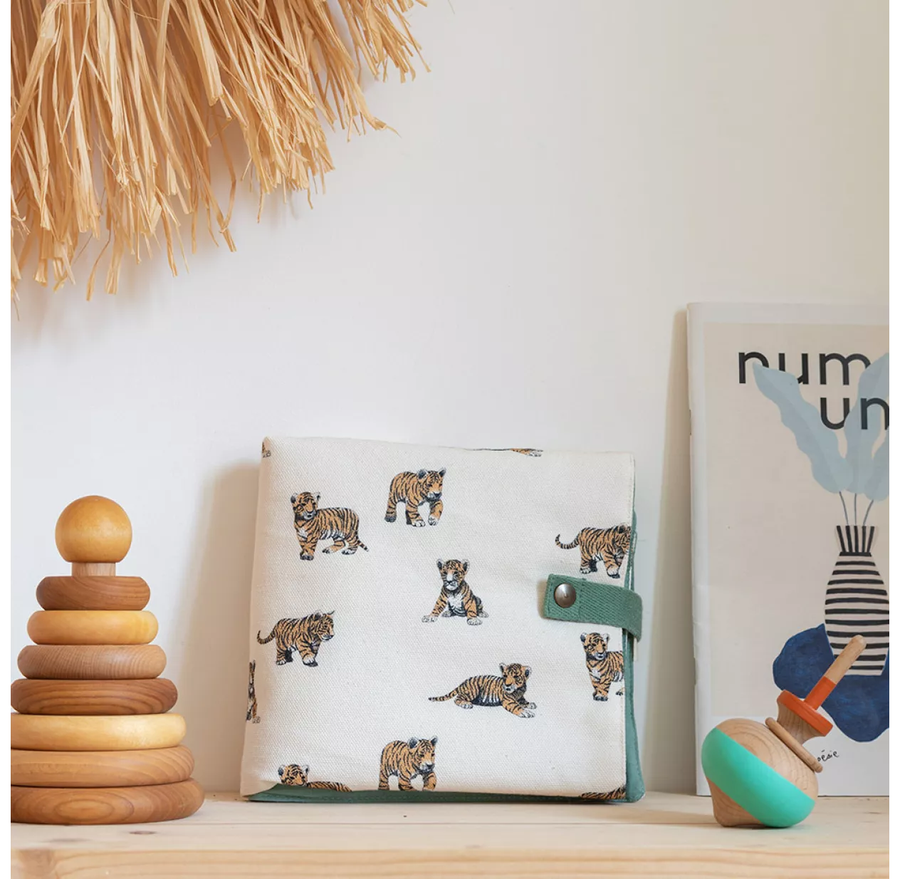 Matelas à Langer De Voyage ADAM Tigre - Sauge 4 Matelas à Langer De Voyage ADAM Tigre - Sauge – Image 2