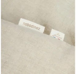 Housse De Matelas à Langer Lin Français - Greige -Enfant Fournitures Boutique matelas a langer lin francais nobodinoz grege 4 1264x1234