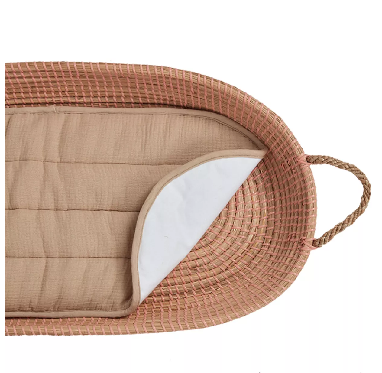 Matelas à Langer Ovale Luxe - Dune 4 Matelas à Langer Ovale Luxe - Dune – Image 2