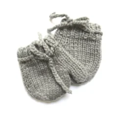 Kit De Naissance Tricoté - Gris -Enfant Fournitures Boutique moufles bebe celadon moon et miel 1264x1234