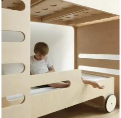 Lit Superposé F+ R Bed - Naturel -Enfant Fournitures Boutique new lit superpose rafa kids naturel blanc 3 1264x1234