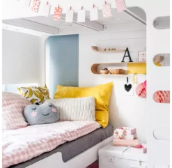 Lit Superposé F+ A Bed Et Son Matelas - Blanc -Enfant Fournitures Boutique new lits superposes a and f beds blanc rafa kids 6 1264x1234