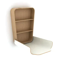 Table à Langer Murale Noga - Hêtre/blanc