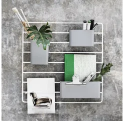 Pack 3 Petits Pots De Rangement - Gris 8 Pack 3 Petits Pots De Rangement - Gris -Enfant Fournitures Boutique organiseurs grey string 3 1264x1234