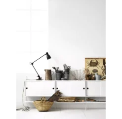 Portant Mural Au Sol 85 X 30 Cm - Blanc -Enfant Fournitures Boutique pack 2 portants muraux sol etageres string blanc 85x30 2 1264x1234