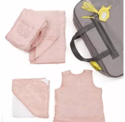 Pack Valise De Maternité Nuages - Rose